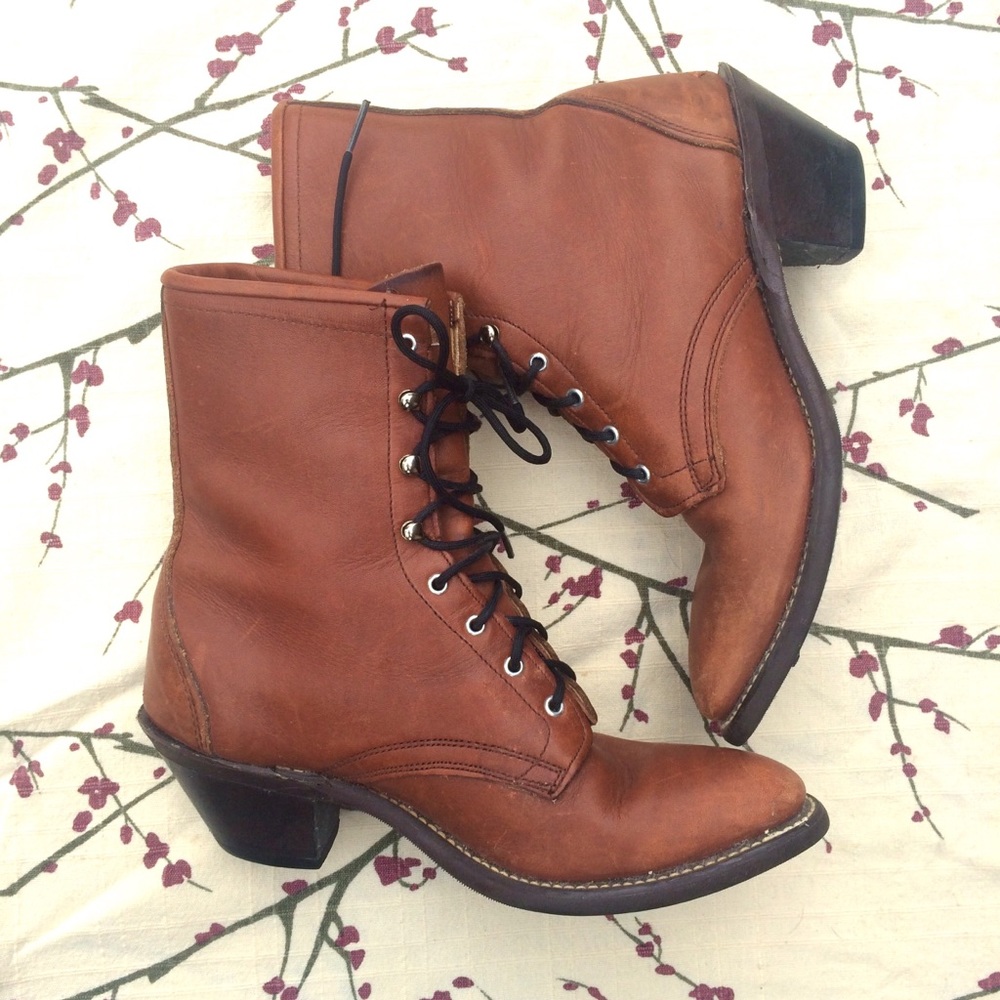 ✨FALL SALE✨Laredo REAL LEATHER Lace Up Boots
